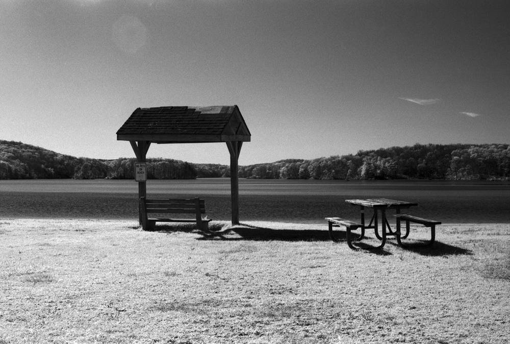 Infrared Lake Beach